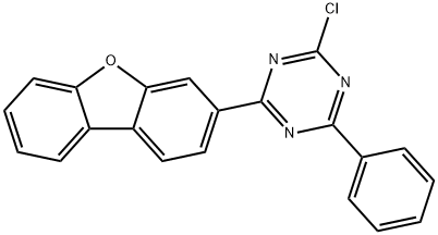 2-chloro-4-(dibenzo[b,d]furan-3-yl)-6-phenyl-1,3,5-triazine Structure