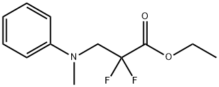 ethyl 3-(benzyl(methyl)amino)-2,2-difluoropropanoate Struktur