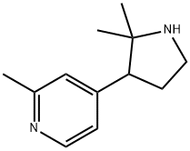Pyridine, 4-(2,2-dimethyl-3-pyrrolidinyl)-2-methyl- Structure