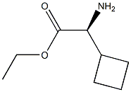 ethyl (S)-2-amino-2-cyclobutylacetate Structure