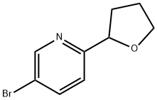 5-bromo-2-(tetrahydrofuran-2-yl)pyridine 结构式