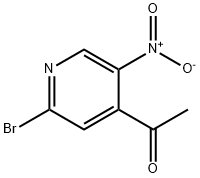1-(2-Bromo-5-nitro-pyridin-4-yl)-ethanone Structure