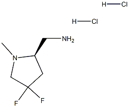(2R)-4,4-二氟-1-甲基吡咯烷-2-基]甲胺二盐酸盐,2173052-69-0,结构式