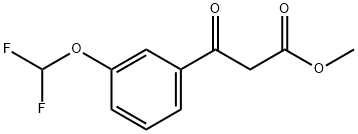 methyl 3-(3-(difluoromethoxy)phenyl)-3-oxopropanoate Struktur
