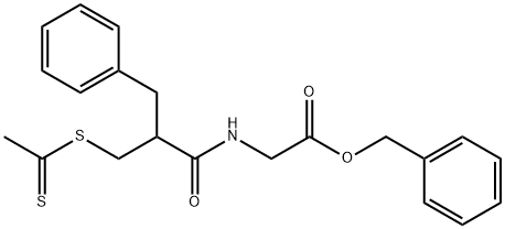 Glycine, N-[1-oxo-2-(phenylmethyl)-3-[(1-thioxoethyl)thio]propyl]-, phenylmethyl ester,2173396-73-9,结构式