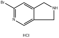 6-Bromo-2,3-dihydro-1H-pyrrolo[3,4-c]pyridine hydrochloride,2173992-37-3,结构式