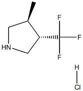 (3S,4S)-3-methyl-4-(trifluoromethyl)pyrrolidine hydrochloride Structure