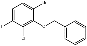2-(Benzyloxy)-1-bromo-3chloro-4-fluorobenzene Struktur