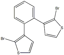 2-BROMO-3-(2-(2-BROMOTHIOPHEN-3-YL)PHENYL)THIOPHENE 结构式