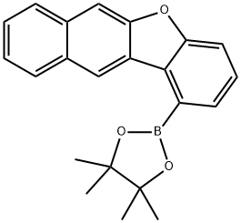 4,4,5,5-tetramethyl-2-(naphtho[2,3-b]benzofuran-1-yl)-1,3,2-dioxaborolane Struktur