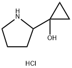 1-pyrrolidin-2-ylcyclopropanol hydrochloride Structure