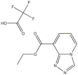 ethyl [1,2,4]triazolo[4,3-a]pyridine-8-carboxylate 2,2,2-trifluoroacetate* Structure