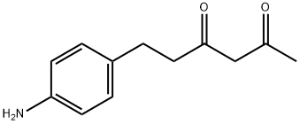 6-(4-AMINOPHENYL)HEXANE-2,4-DIONE, 220689-91-8, 结构式