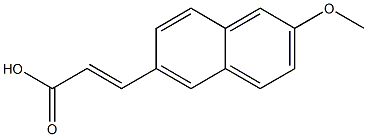 (E)-3-(2-methoxynaphthalen-6-yl)acrylic acid Structure
