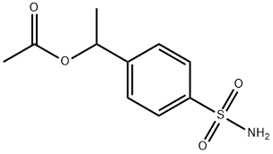 (+/-)-4-(1-acetoxyethyl)benzenesulfonamide Struktur