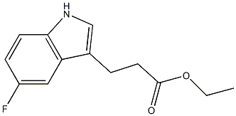 3-(5-氟-3-吲哚基)丙酸乙酯,221188-30-3,结构式