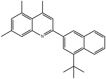 2-(4-(tert-butyl)naphthalen-2-yl)-4,5,7-trimethylquinoline Structure