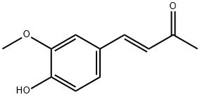 4-(4-羟基-3-甲氧苯基)-3-丁烯-2-酮 结构式