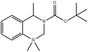 tert-Butyl 1,1,4-trimethyl-1,2-dihydrobenzo[d][1,3]azasiline-3(4H)-carboxylate Structure