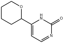 4-(tetrahydro-2H-pyran-2-yl)pyrimidin-2-ol 结构式