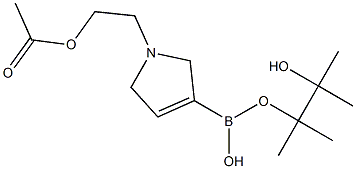 N-(2-Acetoxyethyl)-2,5-dihydro-1H-pyrrole-3-boronic acid pinacol ester 结构式