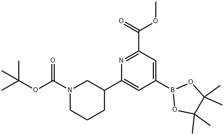 methyl 6-(1-(tert-butoxycarbonyl)piperidin-3-yl)-4-(4,4,5,5-tetramethyl-1,3,2-dioxaborolan-2-yl)picolinate|