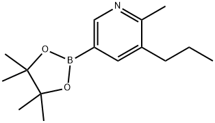 6-Methyl-5-(n-propyl)pyridine-3-boronic acid pinacol ester Struktur
