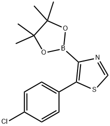 5-(4-Chlorophenyl)thiazole-4-boronic acid pinacol ester Structure
