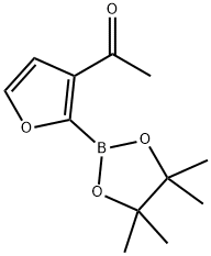 3-(Acetyl)furan-2-boronic acid pinacol ester 结构式