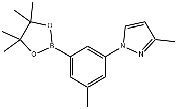 3-methyl-1-(3-methyl-5-(4,4,5,5-tetramethyl-1,3,2-dioxaborolan-2-yl)phenyl)-1H-pyrazole,2223030-70-2,结构式