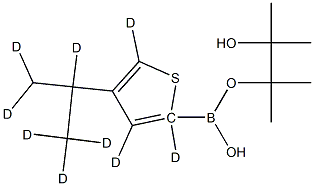 [4-(iso-Propyl)thiophene-d9]-2-boronic acid pinacol ester Struktur