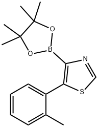 5-(2-Tolyl)thiazole-4-boronic acid pinacol ester 结构式
