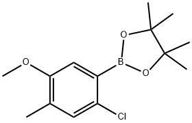 2-Chloro-4-methyl-5-methoxyphenylboronic acid pinacol ester Structure