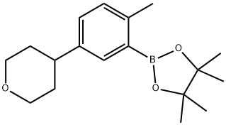 4,4,5,5-tetramethyl-2-(2-methyl-5-(tetrahydro-2H-pyran-4-yl)phenyl)-1,3,2-dioxaborolane|