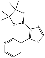 5-(3-Pyridyl)thiazole-4-boronic acid pinacol ester, 2223033-08-5, 结构式