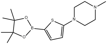 5-(N-Methylpiperazin-1-yl)thiophene-2-boronic acid pinacol ester Struktur