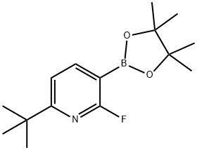 6-(tert-butyl)-2-fluoro-3-(4,4,5,5-tetramethyl-1,3,2-dioxaborolan-2-yl)pyridine|6-(tert-butyl)-2-fluoro-3-(4,4,5,5-tetramethyl-1,3,2-dioxaborolan-2-yl)pyridine