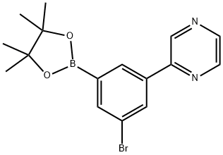 3-Bromo-5-(pyrazin-2-yl)phenylboronic acid pinacol ester|