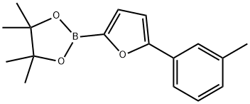 5-(3-Tolyl)furan-2-boronic acid pinacol ester Struktur