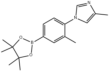 3-Methyl-4-(4-methylimidazol-1-yl)phenylboronic acid pinacol ester Struktur