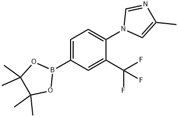 3-Trifluoromethyl-4-(4-methylimidazol-1-yl)phenylboronic acid pinacol ester, 2223042-43-9, 结构式