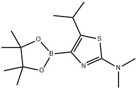 5-(iso-Propyl)-2-(dimethylamino)thiazole-4-boronic acid pinacol ester Structure