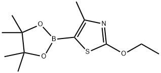 4-Methyl-2-ethoxythiazole-5-boronic acid pinacol ester, 2223043-11-4, 结构式