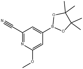 2223043-30-7 6-甲氧基-4-(4,4,5,5-四甲基-1,3,2-二氧硼杂环戊烷-2-基)吡啶-2-甲腈