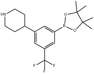 2223043-45-4 4-(3-(4,4,5,5-tetramethyl-1,3,2-dioxaborolan-2-yl)-5-(trifluoromethyl)phenyl)piperidine