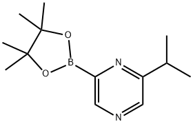2-isopropyl-6-(4,4,5,5-tetramethyl-1,3,2-dioxaborolan-2-yl)pyrazine|