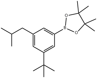 3-(iso-Butyl)-5-(tert-butyl)phenylboronic acid pinacol ester 结构式