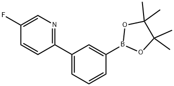 3-(5-Fluoropyridin-2-yl)phenylboronic acid pinacol ester Struktur