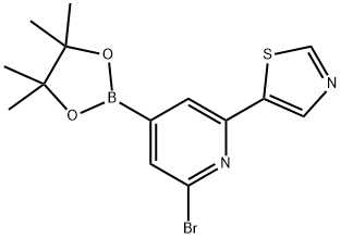 2-Bromo-6-(thiazol-5-yl)pyridine-4-boronic acid pinacol ester|