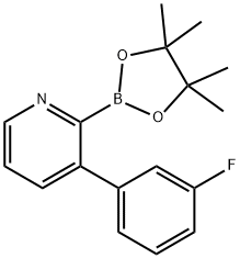3-(3-Fluorophenyl)pyridine-2-boronic acid pinacol ester Struktur